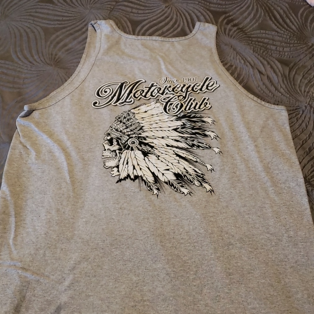 Men's Indian Motorcycle Gray Tank top